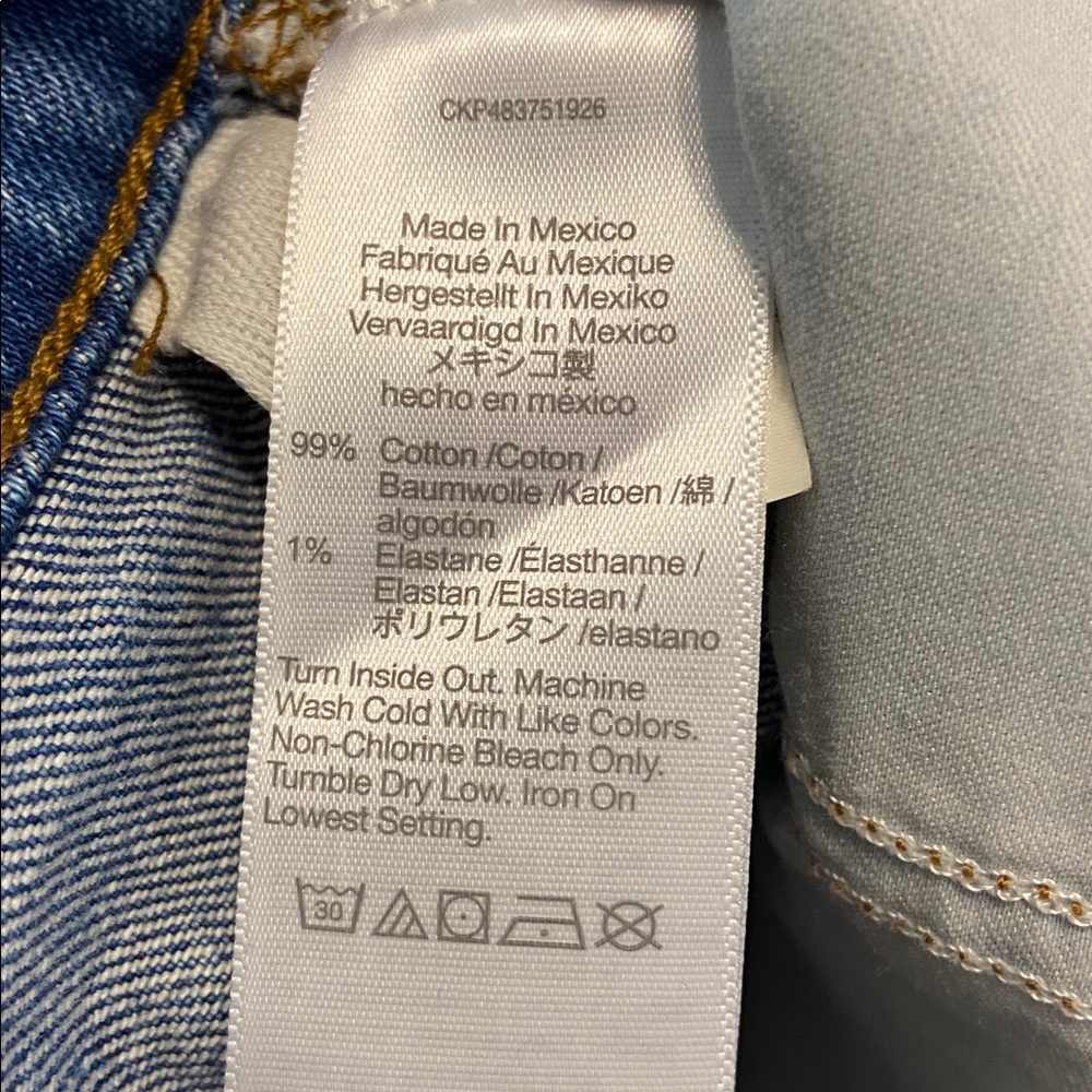 Madewell Women’s Curvy Classic 90 Straight Blue Jeans inseam 28” waist 34” - Picture 7 of 12
